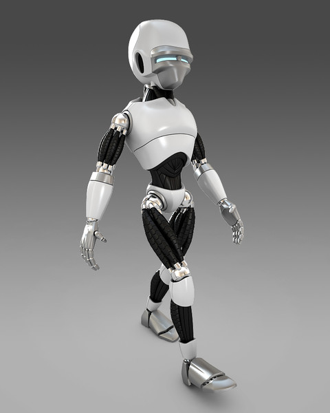 3d robot biped - Robot_04 by unero