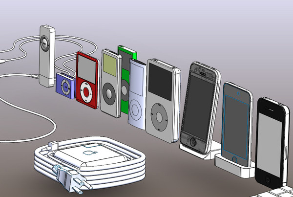 3d 3ds apple solidworks 2011 iphone - Apple Collection in SolidWorks 2011 by 3D MECHANICAL ENCYCLOPEDIA