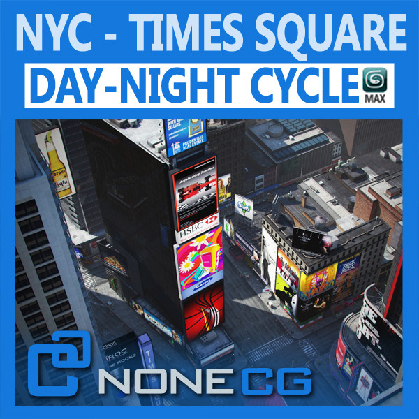 new york square 3d model - NYC Times Square by NONECG