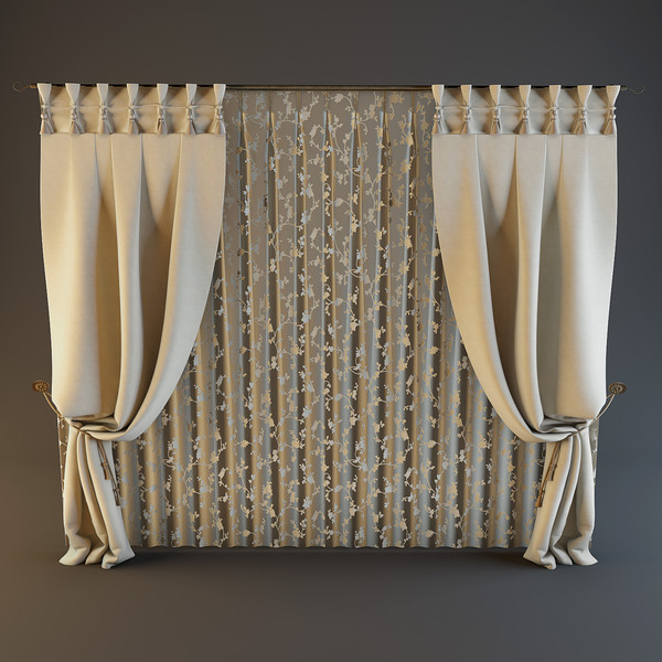 3dsmax curtain - Curtain_02 by mifody