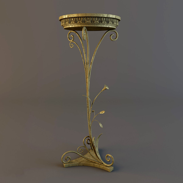 table stand dialma brown 3d model - Table-Stand-DIALMA_BROWN-DB001169 by mifody