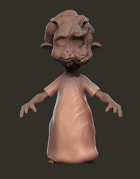 3d model of alien zombie - Zombie by dentonvanzan