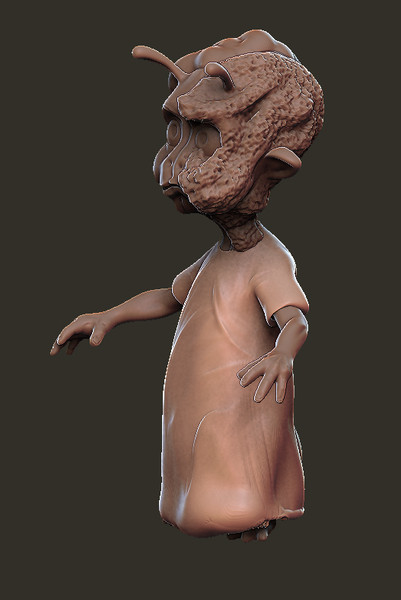 3d model of alien zombie - Zombie by dentonvanzan