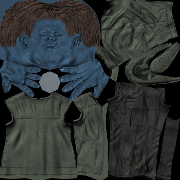 3ds max ready character mapped - bMan2 by ESS Studio