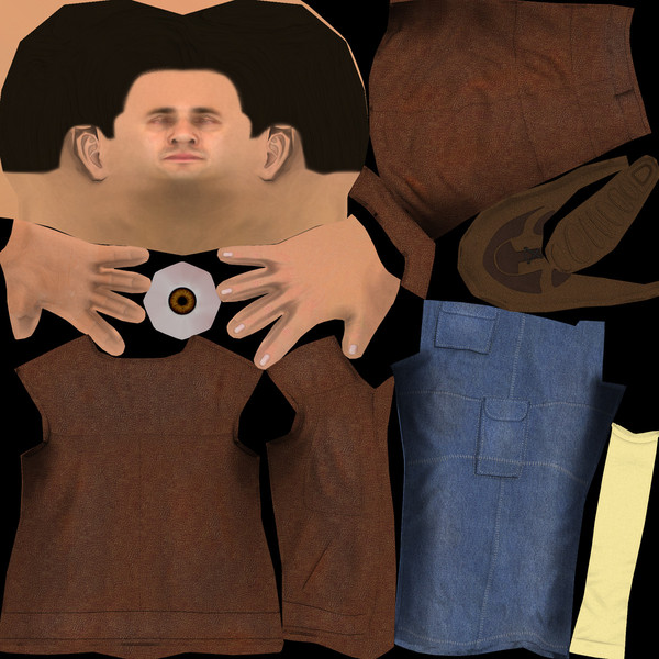 3ds max ready character mapped - bMan2 by ESS Studio