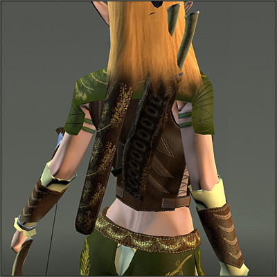 free fantasy elf archer girl character 3d model - Elf Archer Free by ESS Studio
