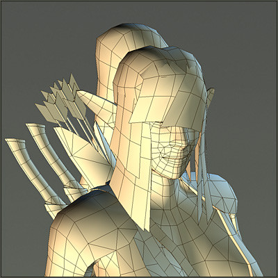 free fantasy elf archer girl character 3d model - Elf Archer Free by ESS Studio