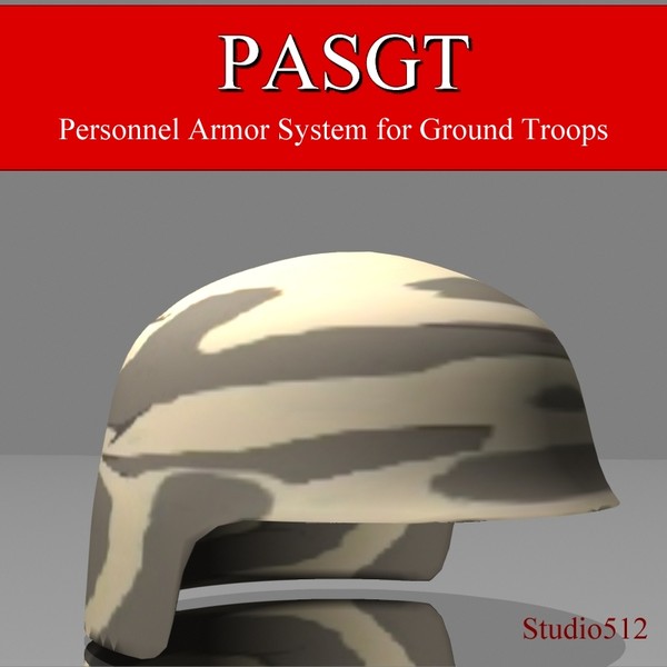 3d pasgt helmet model - PASGT by jhthomas512