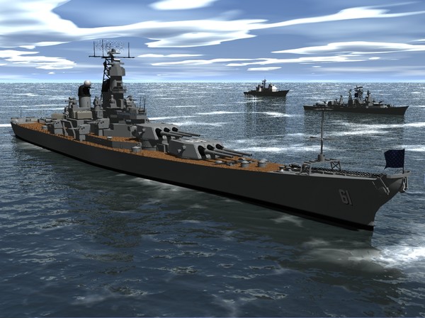 maya iowa battleships - USS Iowa Battleship by jhthomas512