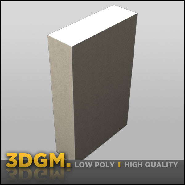 bookcase retro 3d obj - Bookcase retro 3DGM by 3D Game Models