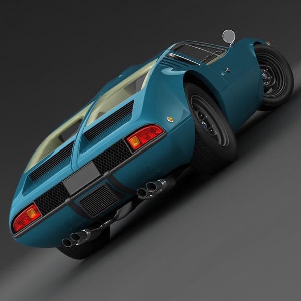 3d model tomaso mangusta - De Tomaso Mangusta by 3d_molier