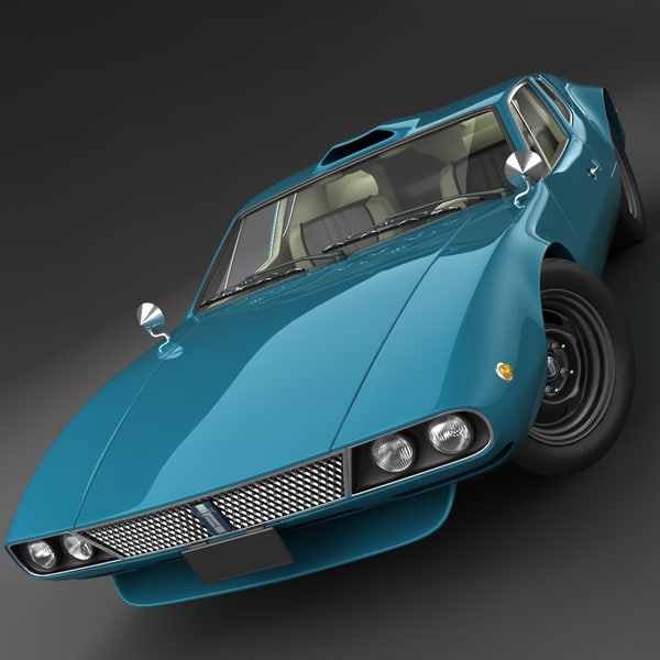 3d model tomaso mangusta - De Tomaso Mangusta by 3d_molier