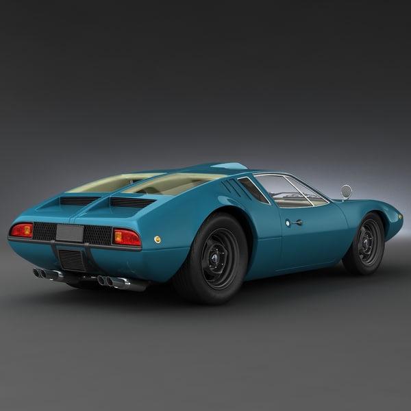 3d model tomaso mangusta - De Tomaso Mangusta by 3d_molier