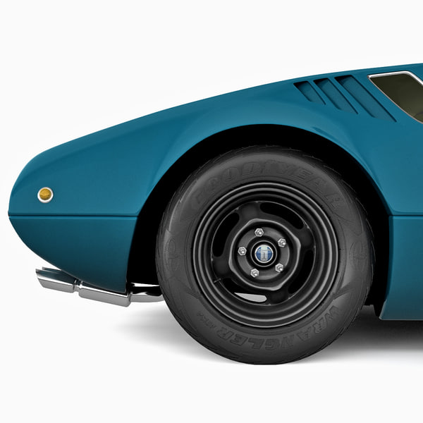 3d model tomaso mangusta - De Tomaso Mangusta by 3d_molier