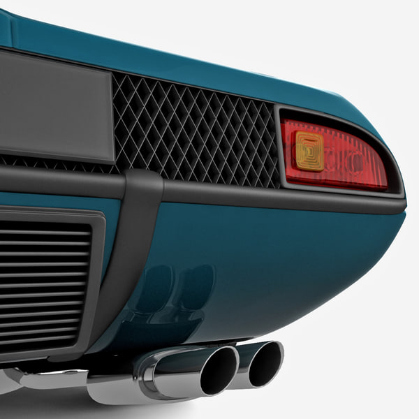 3d model tomaso mangusta - De Tomaso Mangusta by 3d_molier