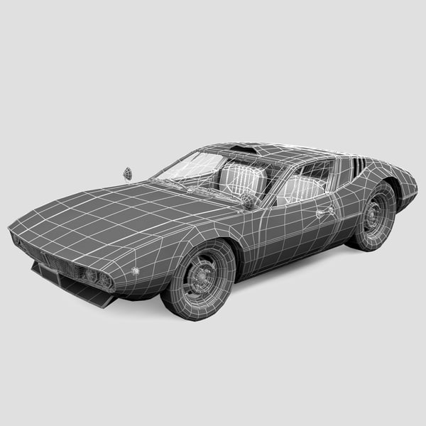 3d model tomaso mangusta - De Tomaso Mangusta by 3d_molier