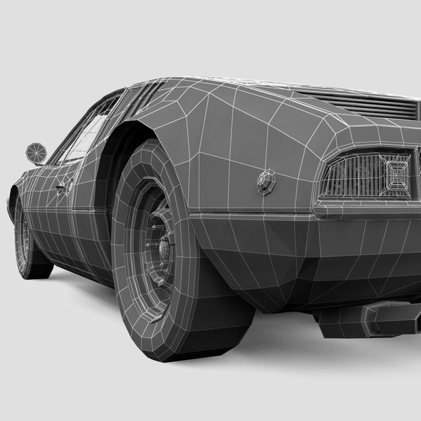3d model tomaso mangusta - De Tomaso Mangusta by 3d_molier