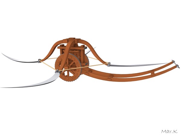 assault chariot scythes 3d c4d - Assault chariot with scythes by Mar.K