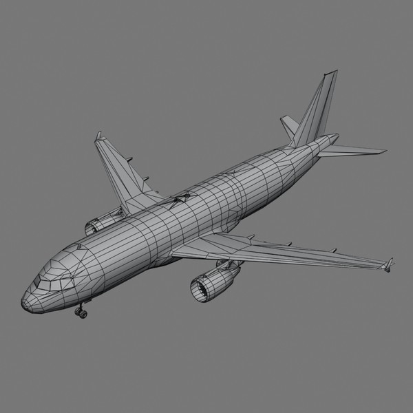 airplane a320 3d model - Comercial Airplanes by NONECG
