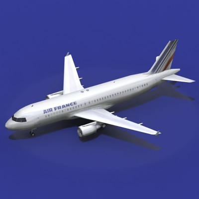 airplane a320 3d model - Comercial Airplanes by NONECG