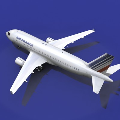 airplane a320 3d model - Comercial Airplanes by NONECG