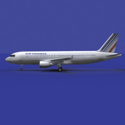airplane a320 3d model - Comercial Airplanes by NONECG