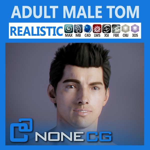 maya realistic male - Adult Male Tom... by NONECG
