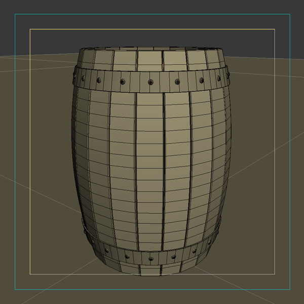 wood barel 3d max - Woodbarel by XMAXX