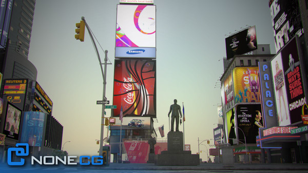 new york square nyc 3d max - NYC Times Square... by NONECG