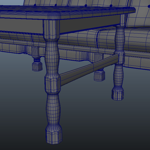 furniture oak 3d obj - Oak Furniture Set by LChristian