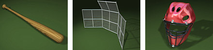 3d model baseball ball 3d: - DOSCH 3D: Baseball... by Dosch Design