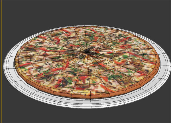 3d pizza materials party model - pizza by denisVFX
