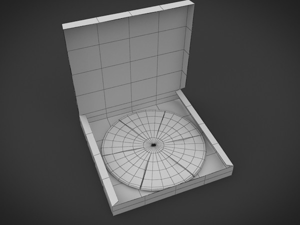 pizza box 3d max - pizza box by denisVFX