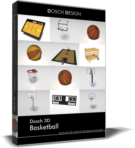 basketball 3d: 3d 3ds - DOSCH 3D: Basketball by Dosch Design