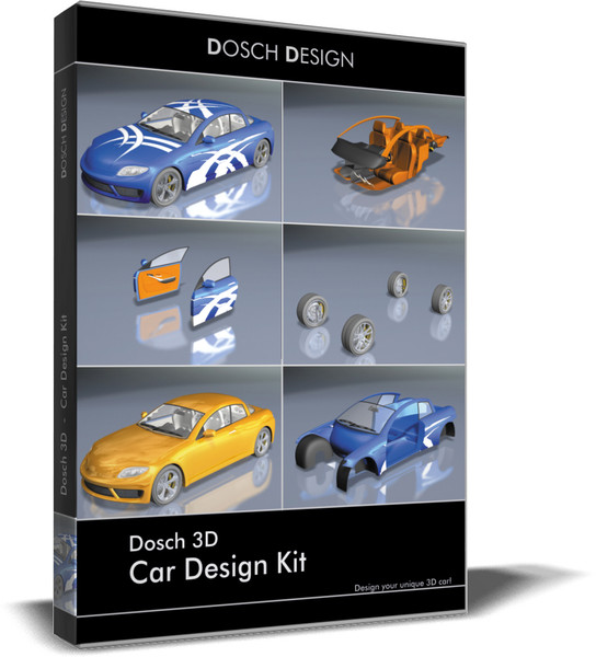design car 3d: kit 3d model - DOSCH 3D: Car Design Kit by Dosch Design