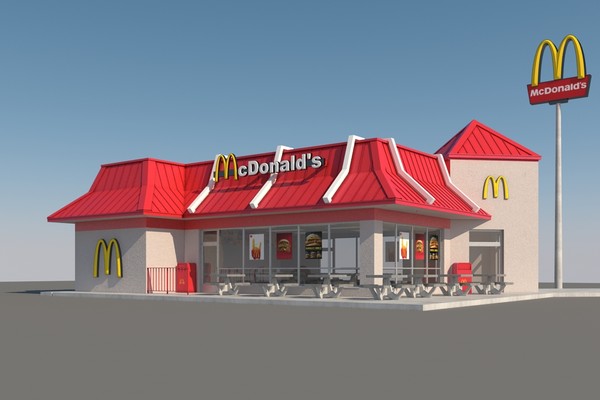 3d mcdonalds mc restaurant model - McDonalds Restaurant by mmvis