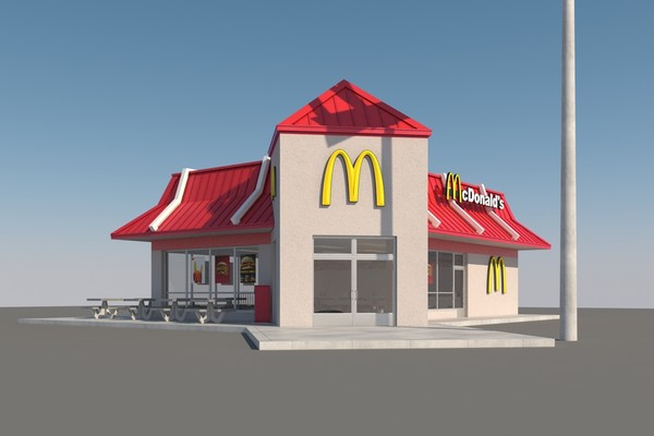3d mcdonalds mc restaurant model - McDonalds Restaurant by mmvis