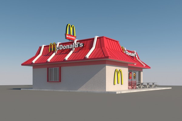 3d mcdonalds mc restaurant model - McDonalds Restaurant by mmvis