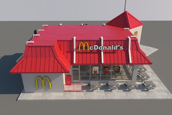 3d mcdonalds mc restaurant model - McDonalds Restaurant by mmvis