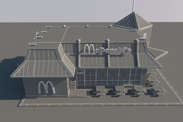 3d mcdonalds mc restaurant model - McDonalds Restaurant by mmvis