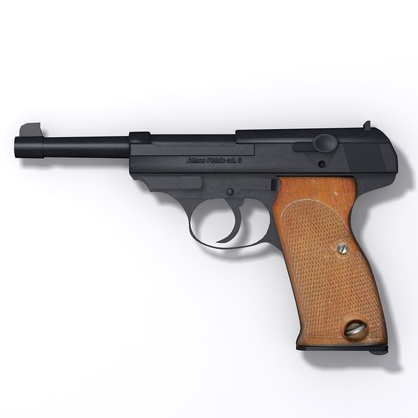 maya german walther pistol - walther cal. 9mm by Sandu_Bublic