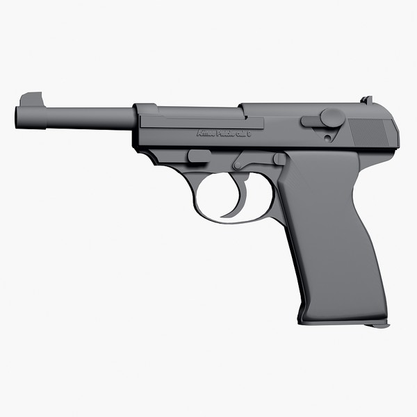 maya german walther pistol - walther cal. 9mm by Sandu_Bublic