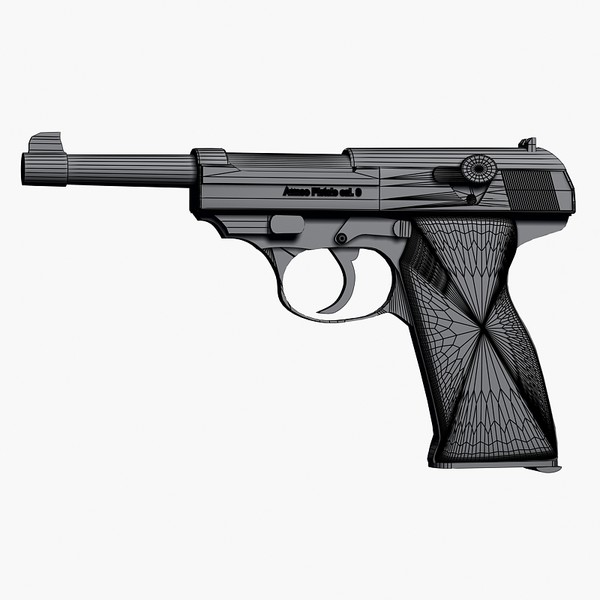maya german walther pistol - walther cal. 9mm by Sandu_Bublic