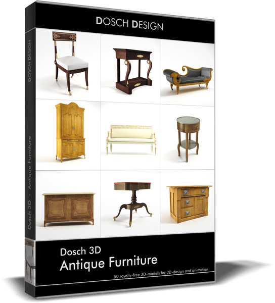 3d antique furniture dosch model - DOSCH 3D - Antique Furniture by Dosch Design