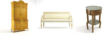 3d antique furniture dosch model - DOSCH 3D - Antique Furniture by Dosch Design