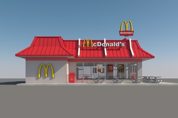 3d mcdonalds mc restaurant model - McDonalds Restaurant by mmvis