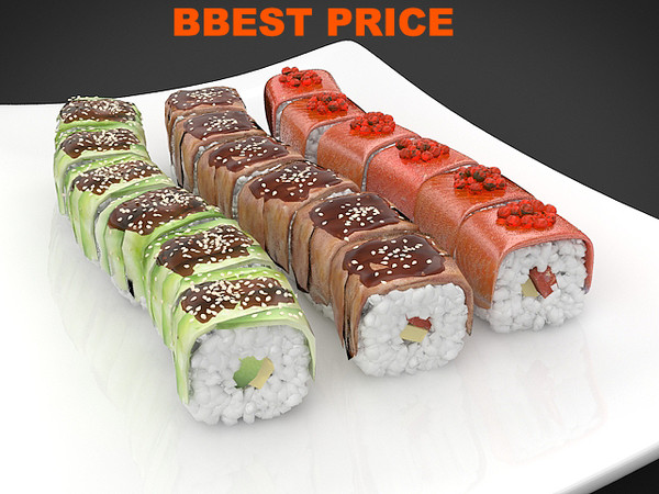 obj sushi dragons - sushi dragons by denisVFX