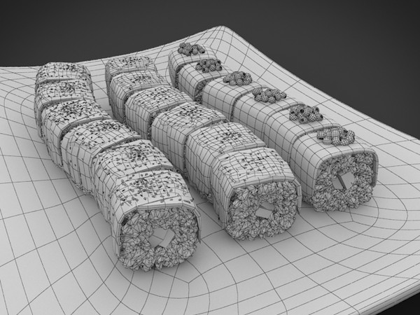 obj sushi dragons - sushi dragons by denisVFX