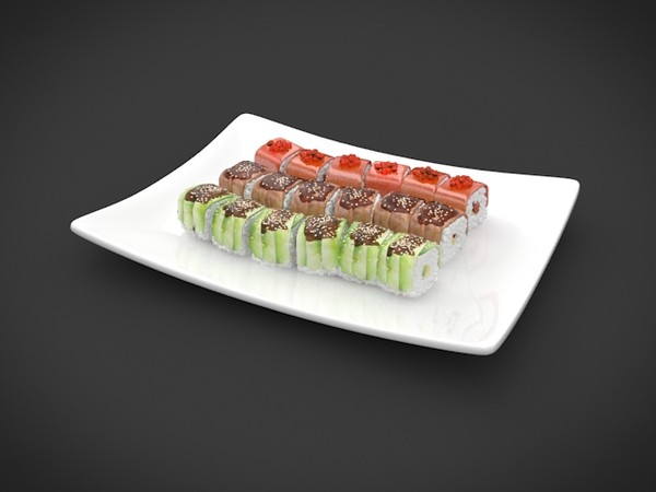 obj sushi dragons - sushi dragons by denisVFX