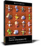 comic characters v2 3d model